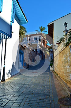 Architecture of Kaleici - old town of Antalya in Turkey