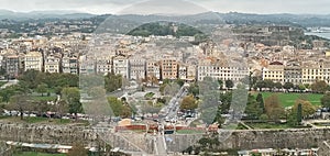 Architecture of Korfu town, Greece