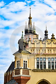 Architecture of Krakow, Poland, Bazylika Mariacka photo