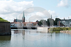 Architecture of Kronborg Castle in Helsingor, Denmark photo