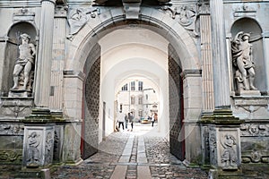 Architecture of Kronborg Castle in Helsingor, Denmark photo