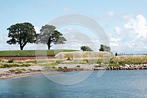 Architecture of Kronborg Castle in Helsingor, Denmark photo