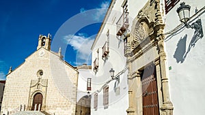 Architecture in La Puebla de Montalban, a village in Castilla La Mancha, Spain photo