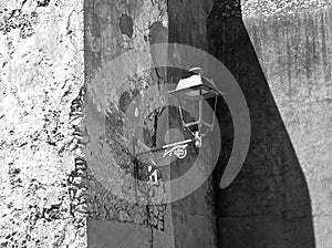 Architecture In Lagos Portugal With Street Lamp photo