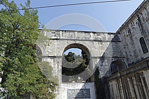 architecture landmarks of portuguese town lisbon