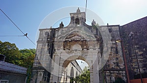 architecture landmarks of portuguese town lisbon