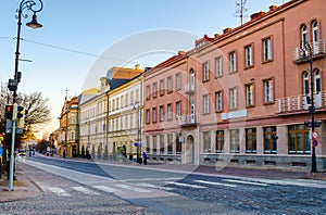 Architecture of the main street of Kosice, Slovakia, Europe