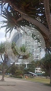 Architecture - Modern architecturally designed buildings in Broadbeach Qld Australia