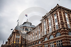 Architecture of modern The Hague (Den Haag) city center.