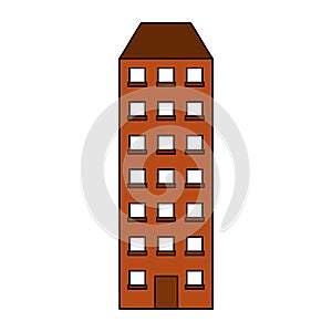 Architecture modern urban building cartoon