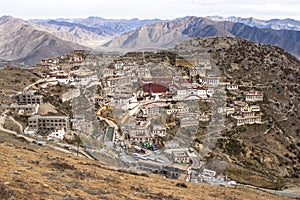Architecture of Monastery in Lhasa, Tibet