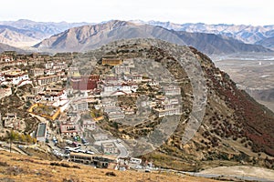 Architecture of Monastery in Lhasa, Tibet