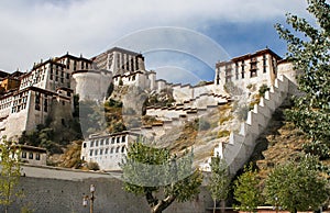 Architecture of Monastery in Lhasa, Tibet