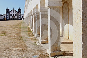 Architecture monastery Sesimbra Alentejo, Portugal photo
