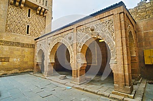 The architecture of mosque in Manial Palace complex, Cairo, Egypt