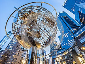 Columbus Circle in NYC, USA.