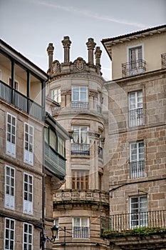 Architecture. Old building in Orense. Spain photo