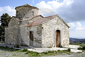 Architecture from old church in Kato Lefkara village photo