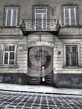 This photo captures the doors of old Lviv photo