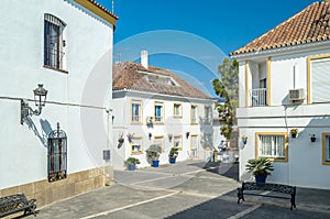 Architecture in the old town of Estepona, southern Spain