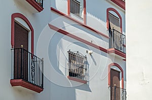 Architecture in the old town of Estepona, southern Spain