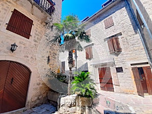 architecture of the old town of Kotors
