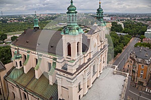 Architecture of the old town in Lublin