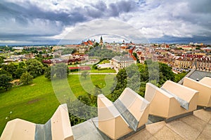 Architecture of the old town in Lublin