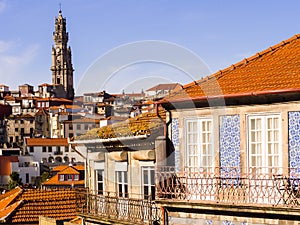 Architecture in the Old Town of Porto in Portugal