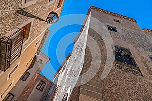 Architecture in the old town of Segovia, Spain