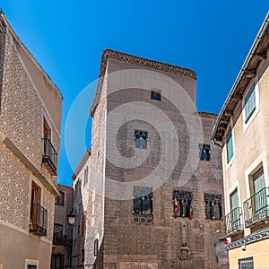 Architecture in the old town of Segovia, Spain