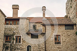 Architecture of old town of Split, Croatia
