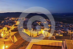 Panorama of Olvera in Spain