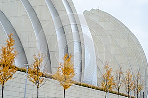 Architecture of outside of Kauffman Center for the Performing Arts