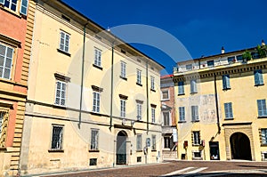 Architecture of Piacenza in Italy