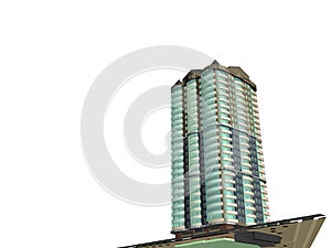 Architecture project 3d model vizualization building photo