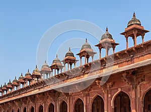 architecture public place mughal building style at fatehpur sikri Agra india.