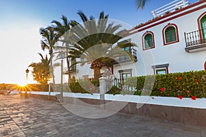 Architecture of Puerto de Mogan photo