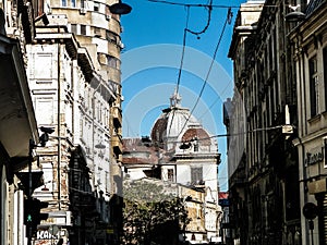 Architecture of residental area in Bucharest