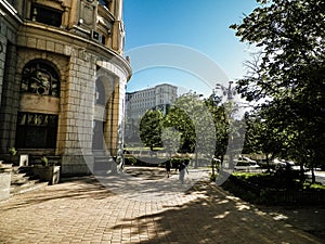 Architecture of residental area in Bucharest