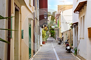 Architecture of resort town Rethymno, Greece Crete