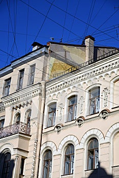 Architecture of Saint-Petersburg, Russia. Mayakovskogo street photo