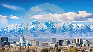 architecture salt lake city skyline photo