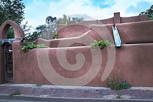 The architecture of Santa Fe in New Mexico is mainly adobe  style.