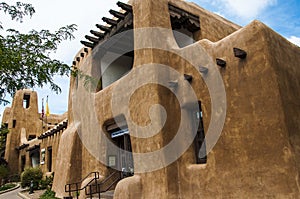 The architecture of Santa Fe in New Mexico is mainly adobe  style.