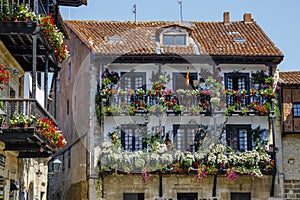 Architecture of Santillana del mar, Cantabria, Spain photo