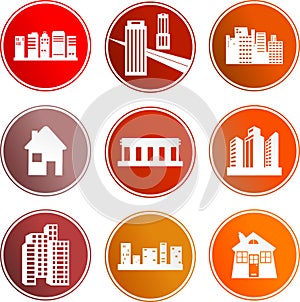 Architecture sign icons