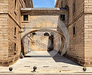 Architecture of Spain. Ancient arcade