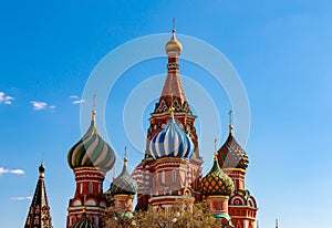 St Basil Cathedral on the Red Square in Moscow