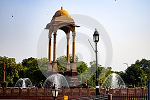 Architecture structure view near India Gate in Delhi India, Old structure near India Gate